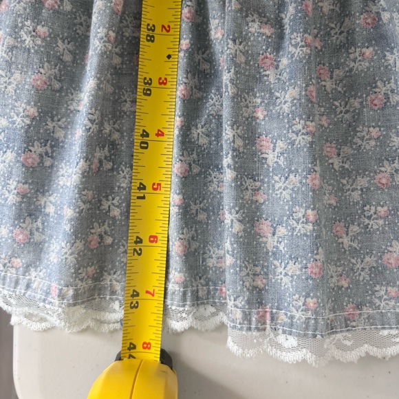 Gunne Sax Vintage 1970's Cottagecore Puff Sleeve Floral Sz 9 Midi Dress - Picture 16 of 16